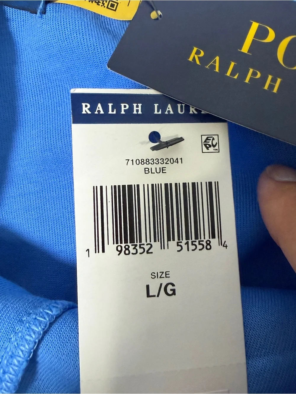 Polo Ralph Lauren Light Blue Double Knit Jogger Pants Men’s Large NWT $125